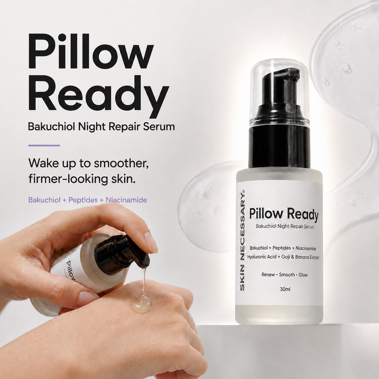 Pillow Ready Bakuchiol Night Repair Serum