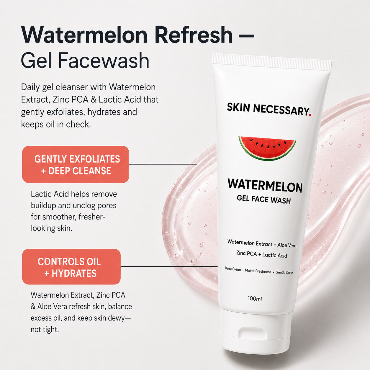 Watermelon Gel Facewash