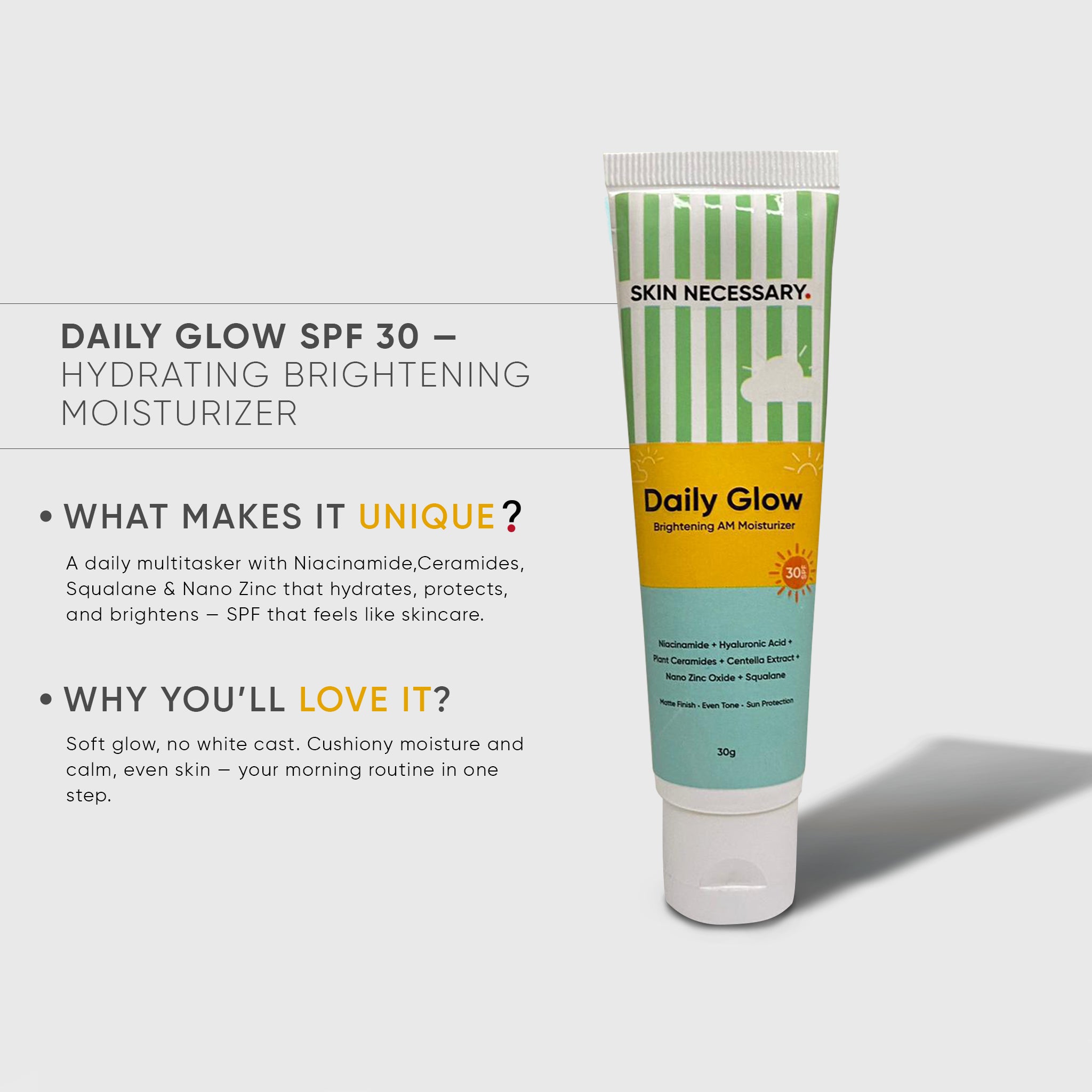 Daily Glow SPF 30 — Hydrating Brightening Moisturizer